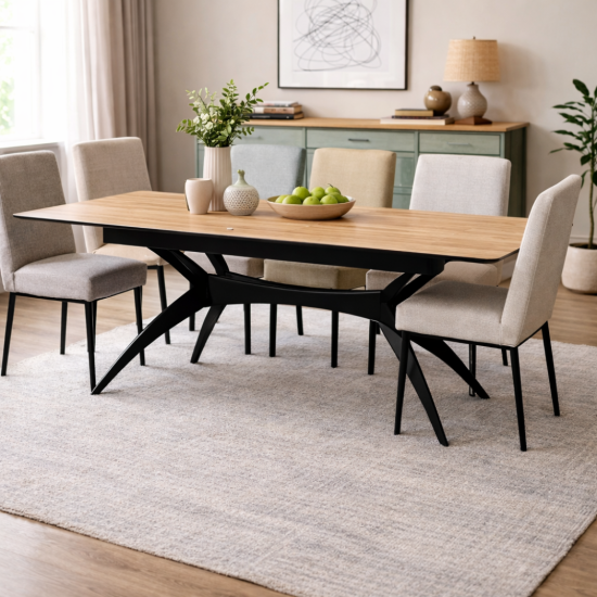 שולחן אוכל נפתח +מנגנון 